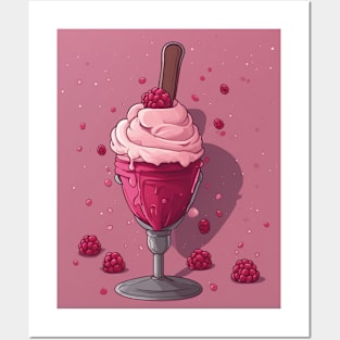 Raspberry Sorbet Posters and Art